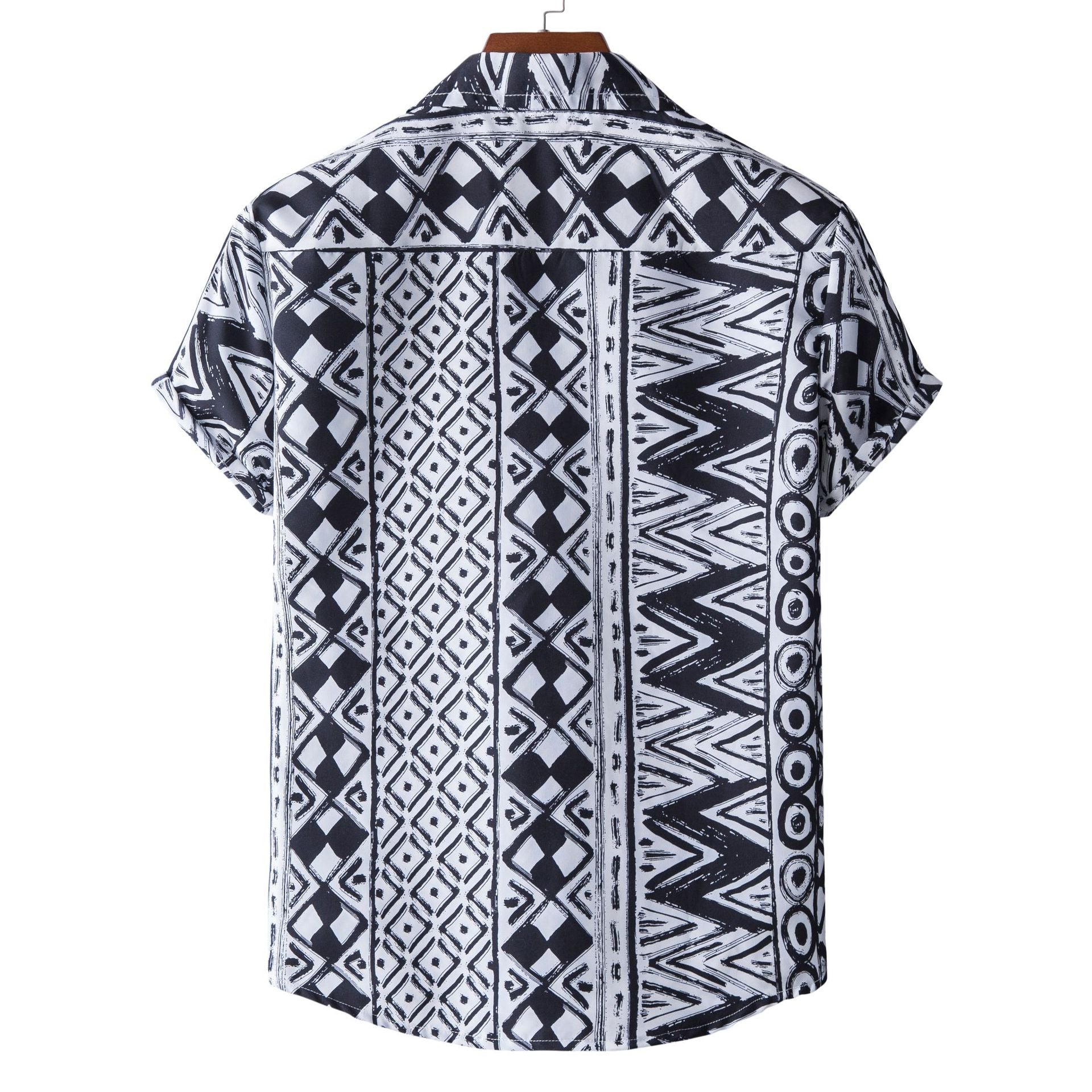Men's Print Holidays Men's Short Sleeve Casual Shirt 22