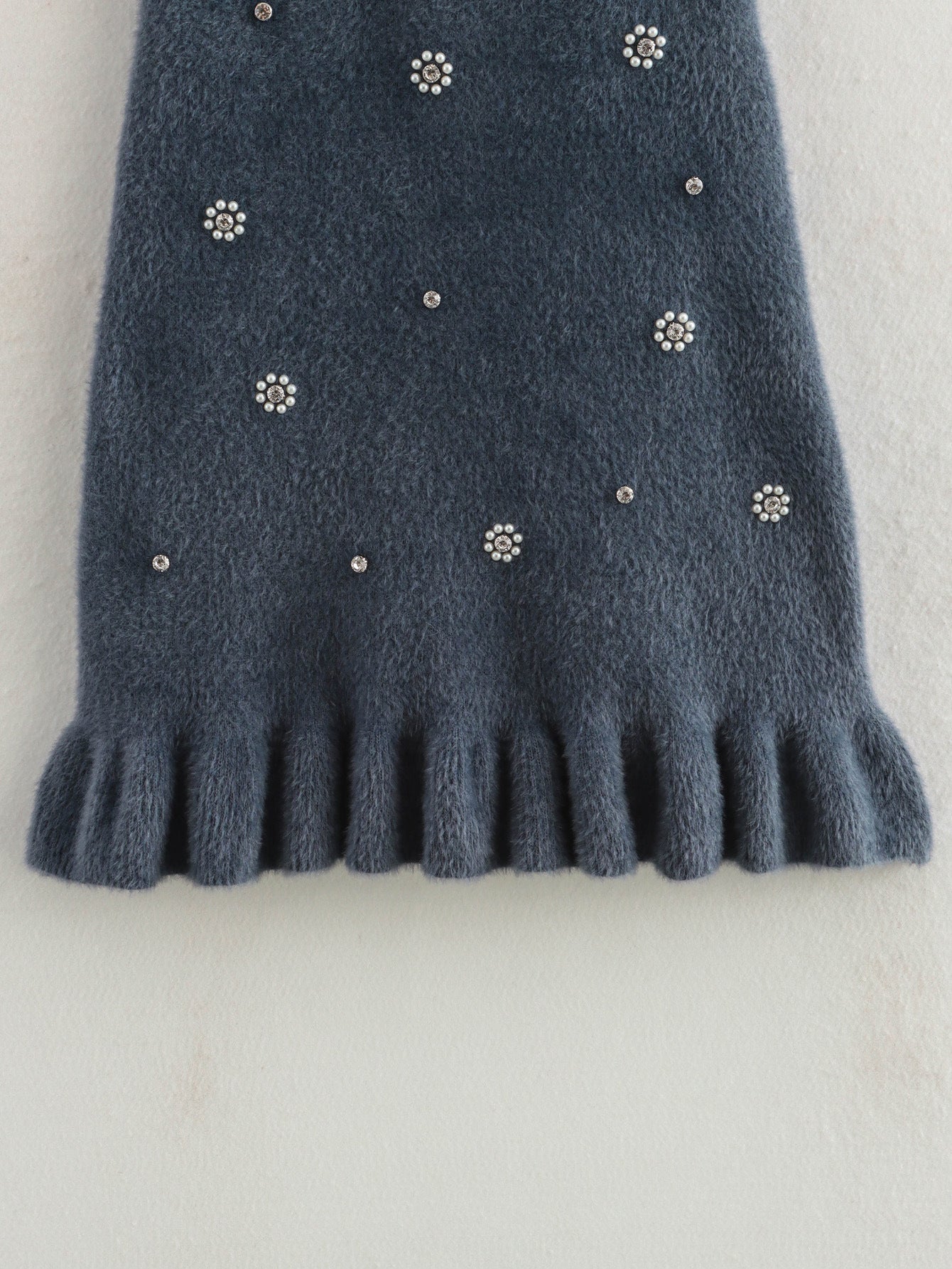 Women's Beaded Sleeveless Ruffled Slim Short Dress 5