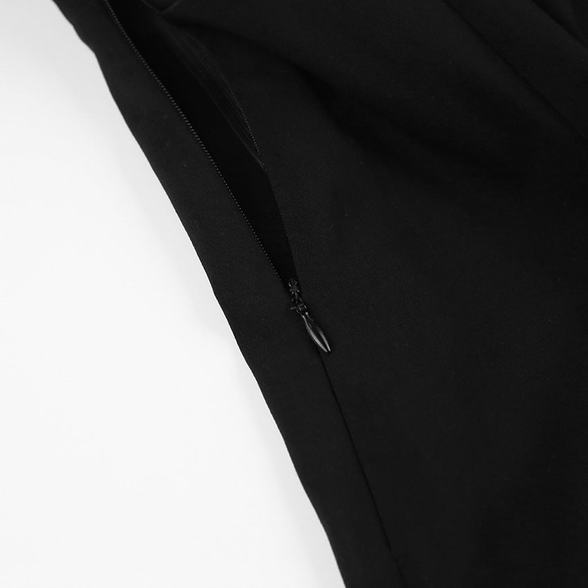 Autumn and winter French black dress Chic Slim Waist square neck long-sleeved elegant Tight Fitting long dress for women 15