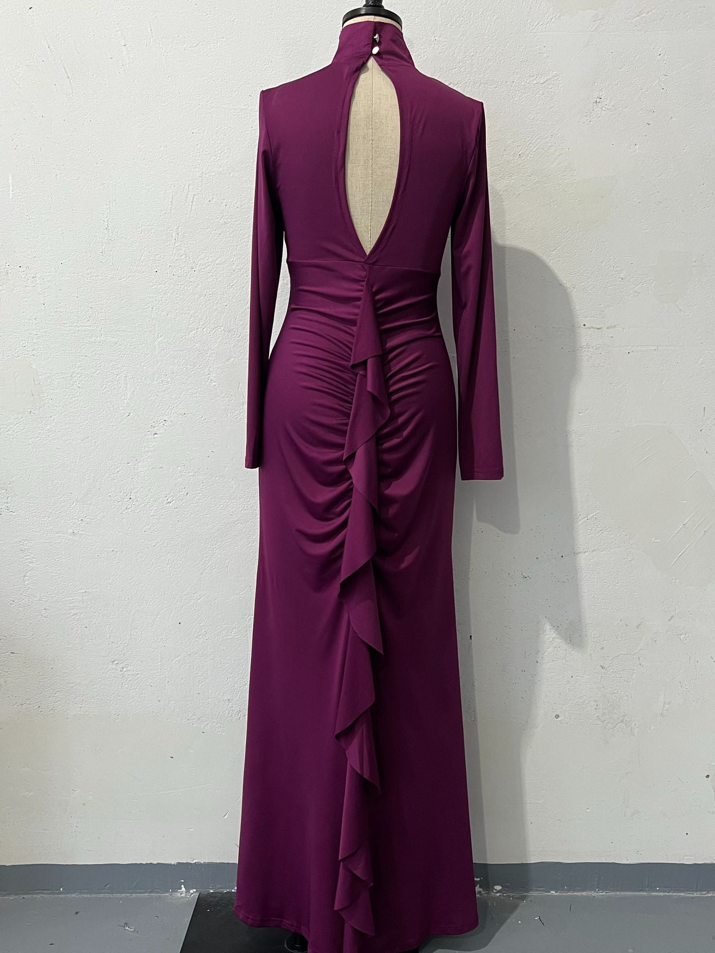 Autumn Slim Backless Slim Waist Bodycon Dress 10