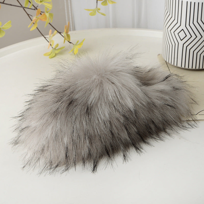 Women Furry Home Furry Warm Slippers 7