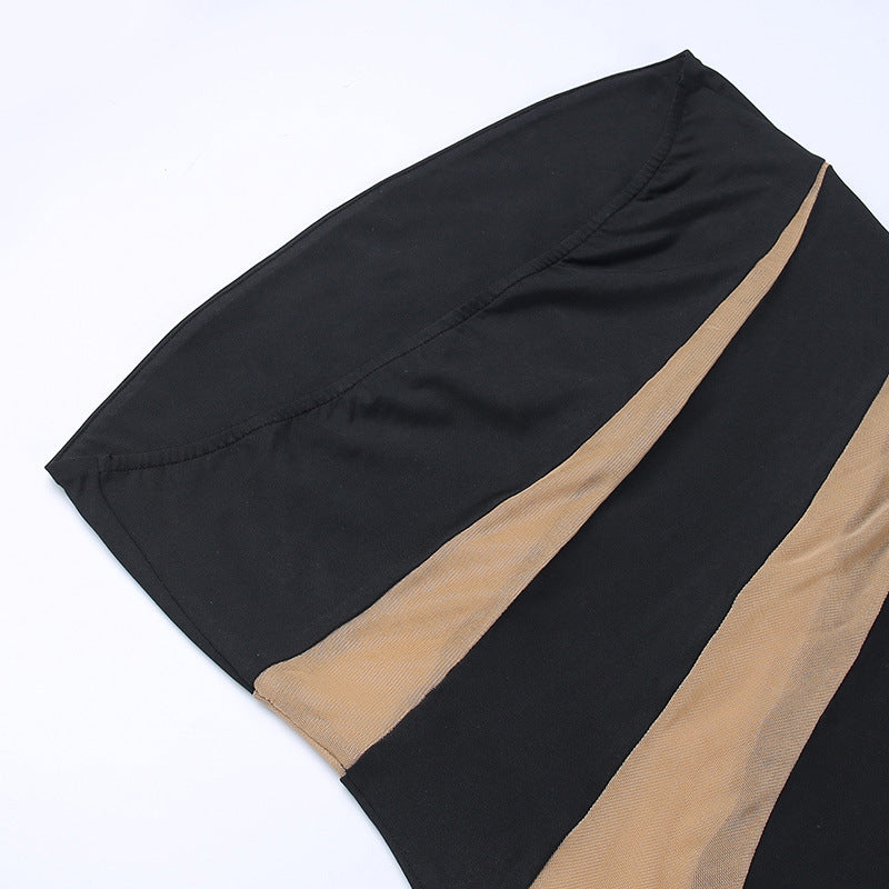 Sexy Strapless Hollow Bodycon Slim Long Party Dress 20