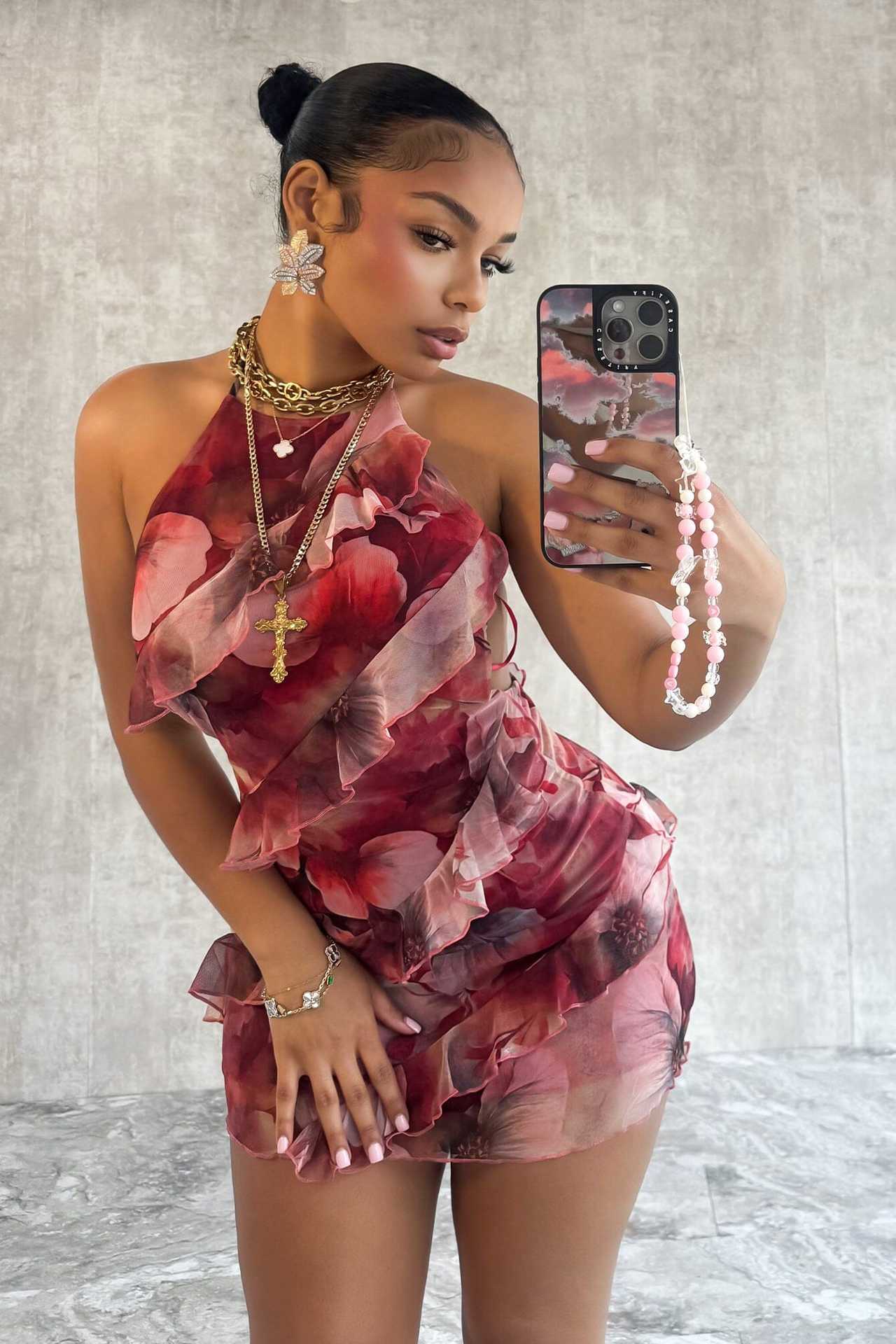 Women Sexy Retro Print Dress 8