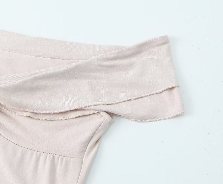 Women Summer Off Shoulder Sexy Cross Bodycon Dress 12