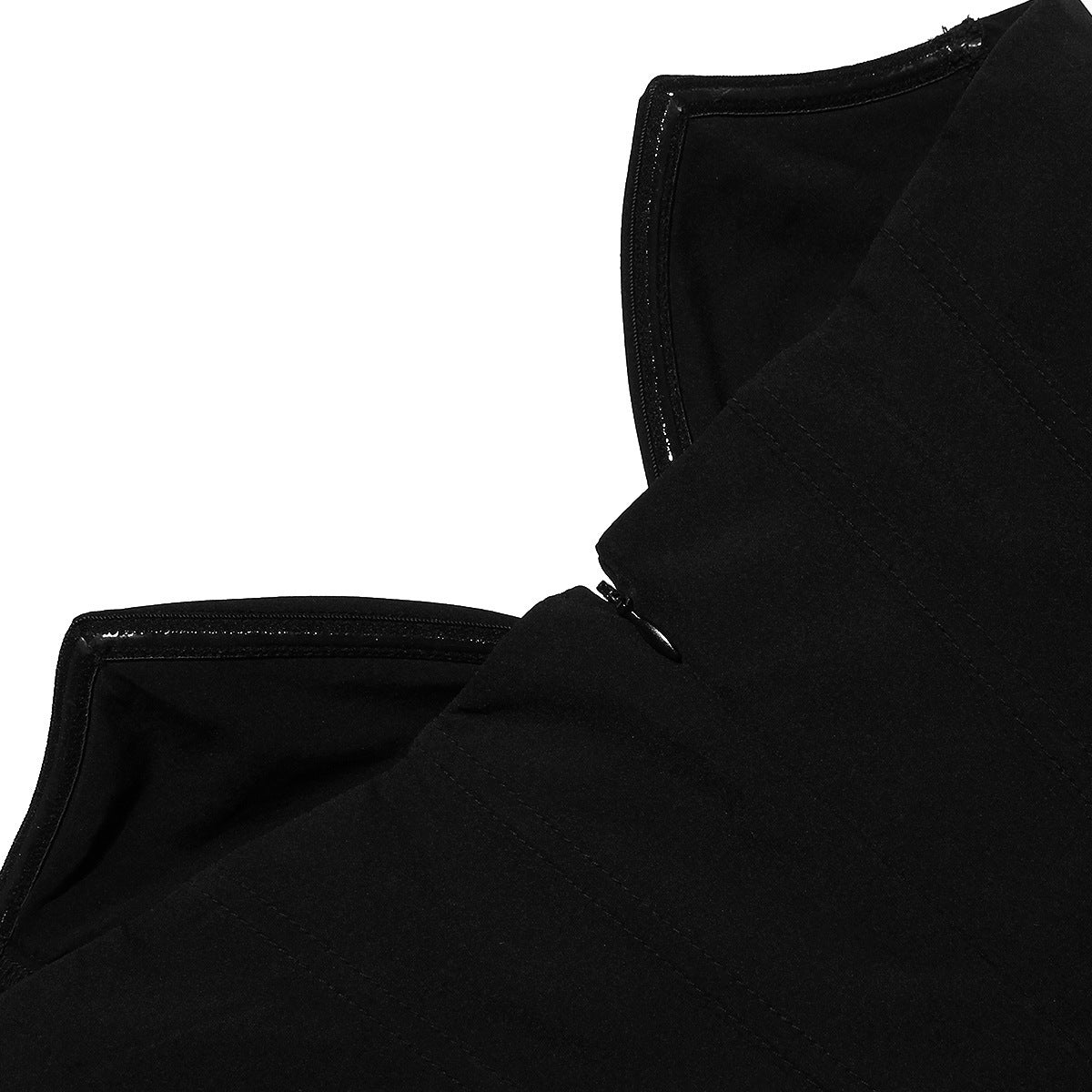 Women Spring Sexy Strapless Herringbone Dress 13