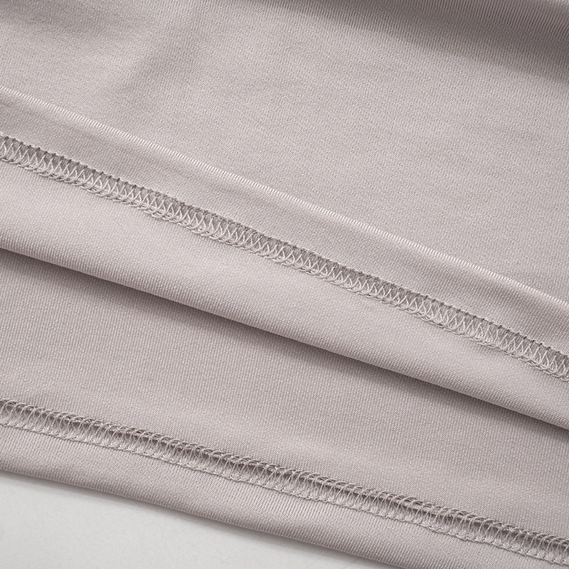 Women Fall Solid Long Sleeve Hooded Gathered Bodycon Dress 13