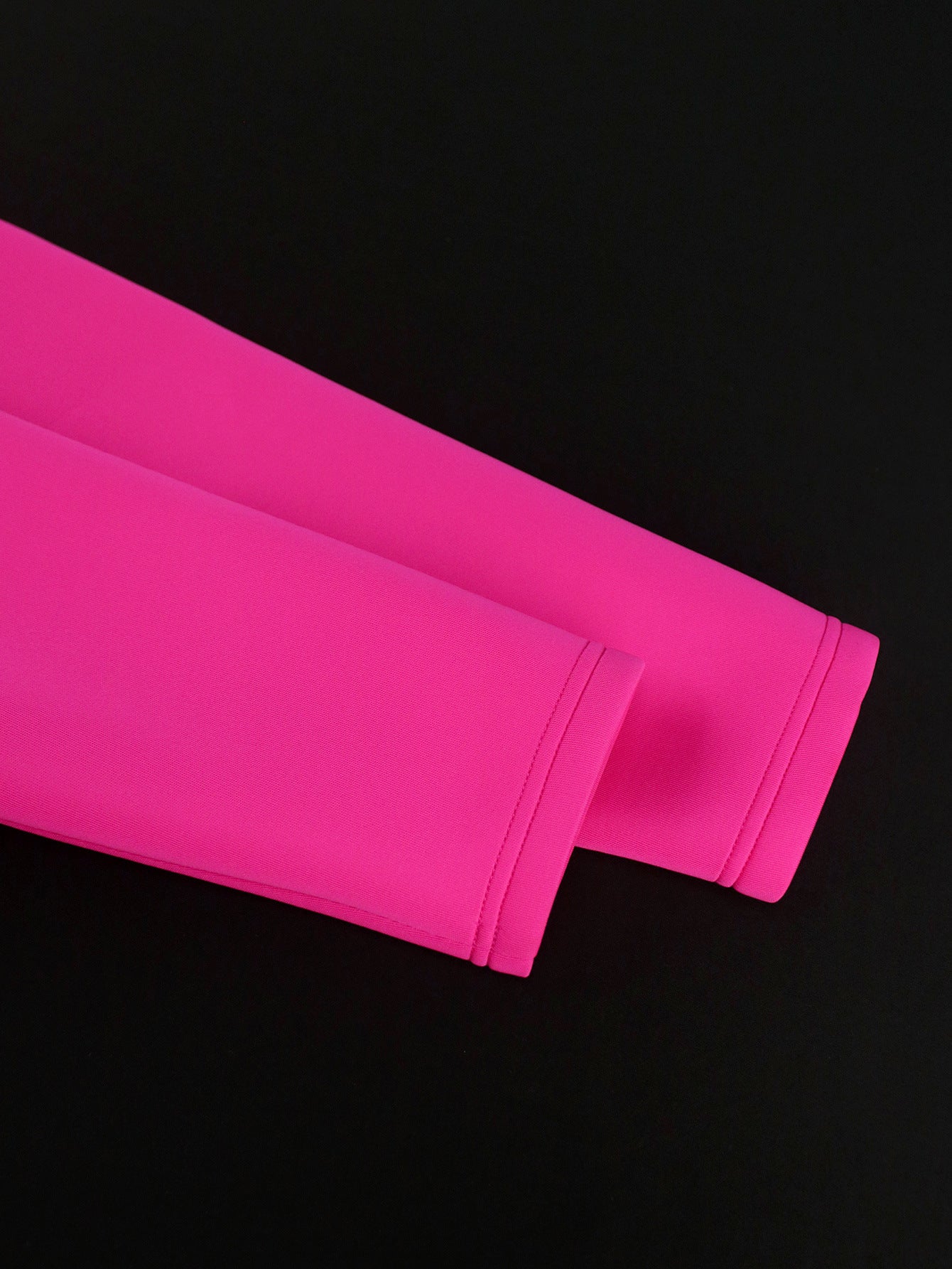 Irregular Collar Long-Sleeved Layered Fake Two-Piece High-Waist Dress 11