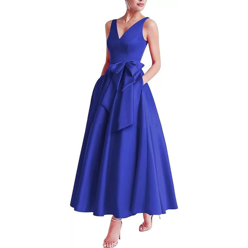 Women V-Neck Sleeveless Elegant Maxi Dress（Processing time need 3-6 days） 31
