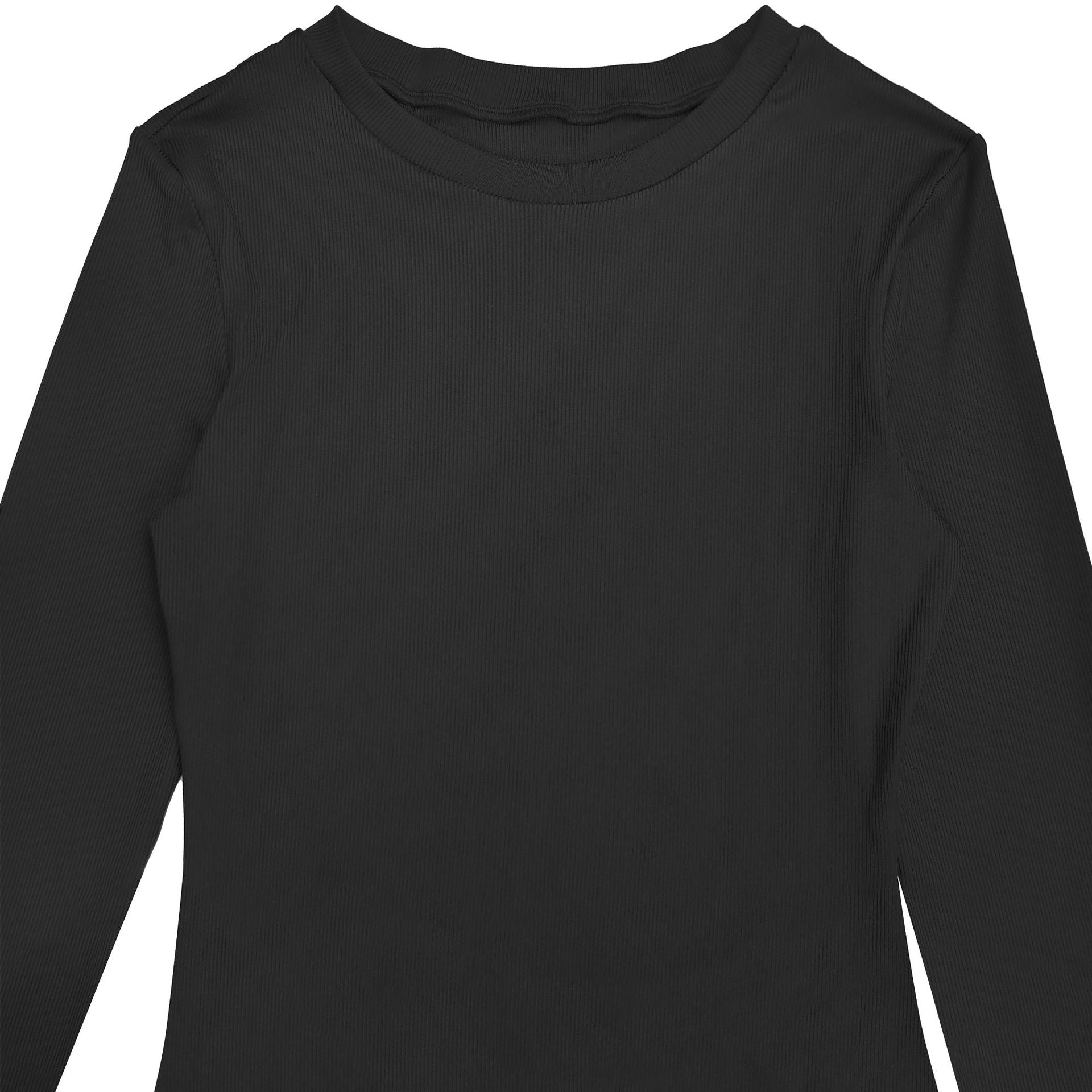 Women Solid Round Neck Tassel Dress 19