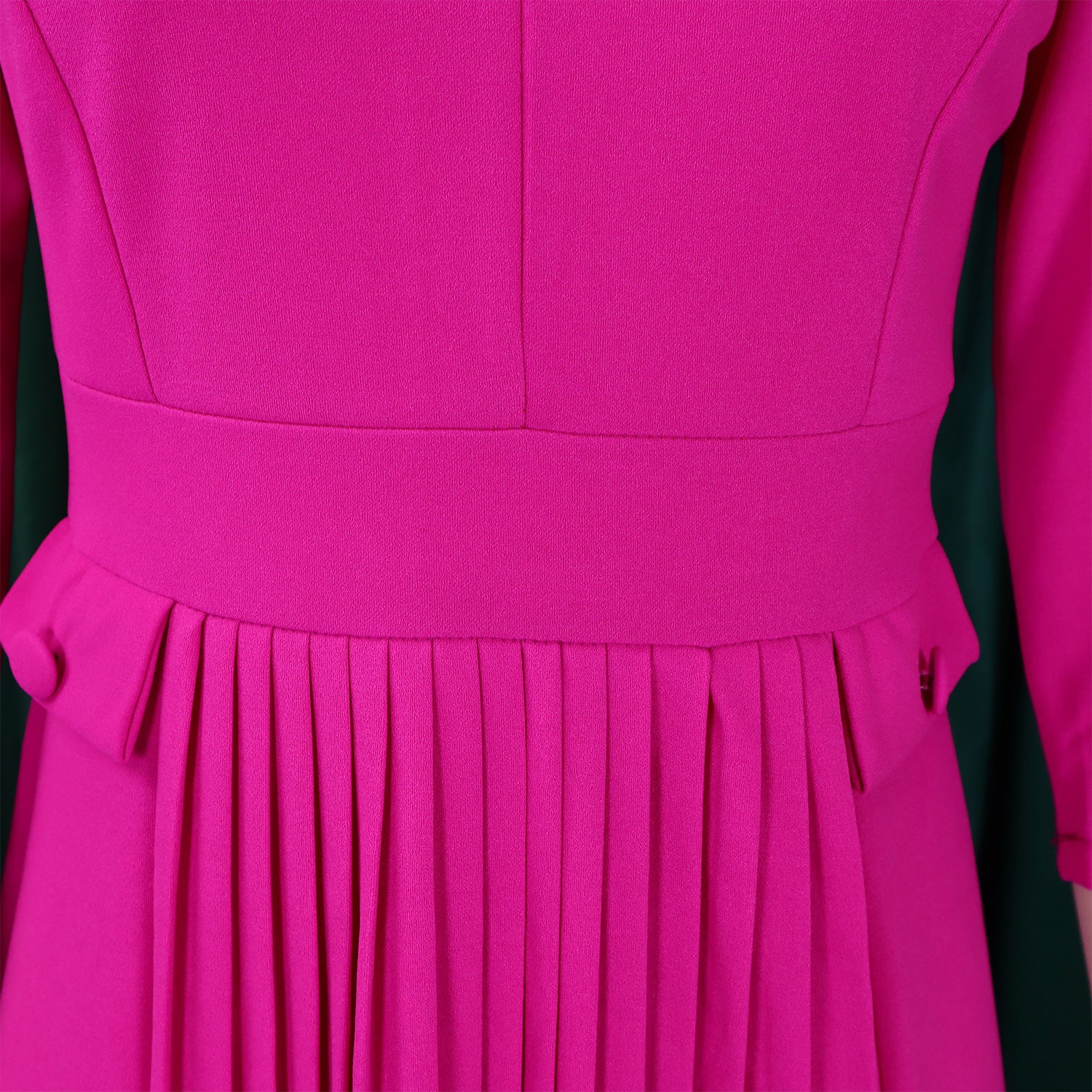 Plus Size African Women Autumn Elegant Solid Pleated Dress 31