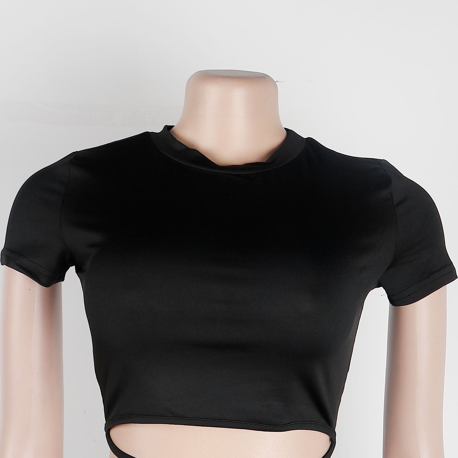 Women Sexy Short Sleeve Top+ Printed Trousers Two-piece Set 21