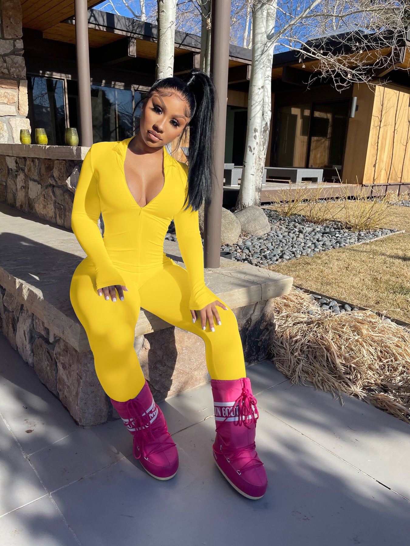 Women Autumn Zipper Jumpsuit 13