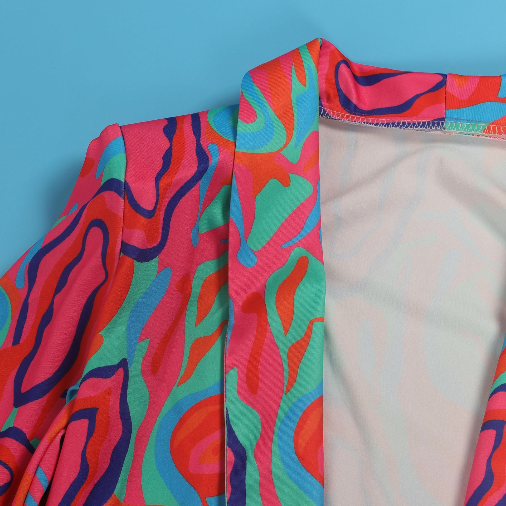 Casual Fashion Multi-Color Print Fashion Blazer Top 66