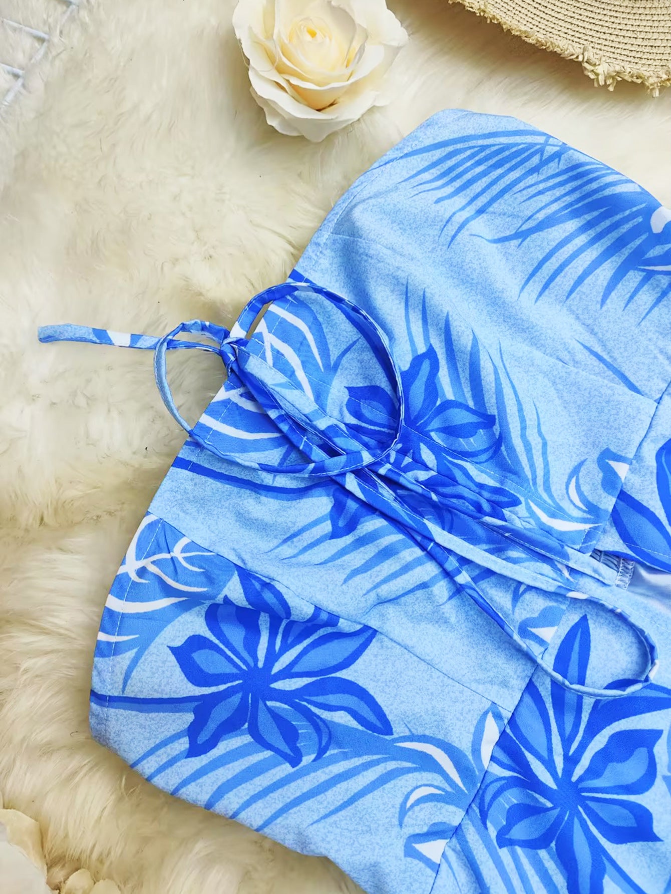 Spring/Summer Fashion Sexy Print Vest Shorts Two-Piece Set 11