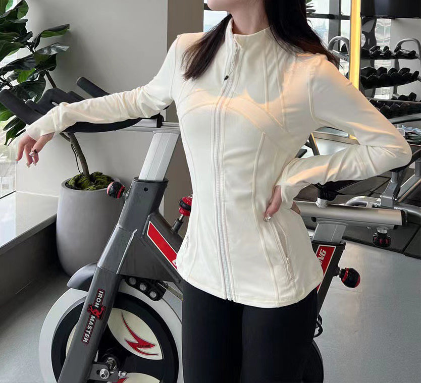 Slim Yoga Wear Sports Casual Fitness Jacket Women's Outdoor Sun Protection Top 27