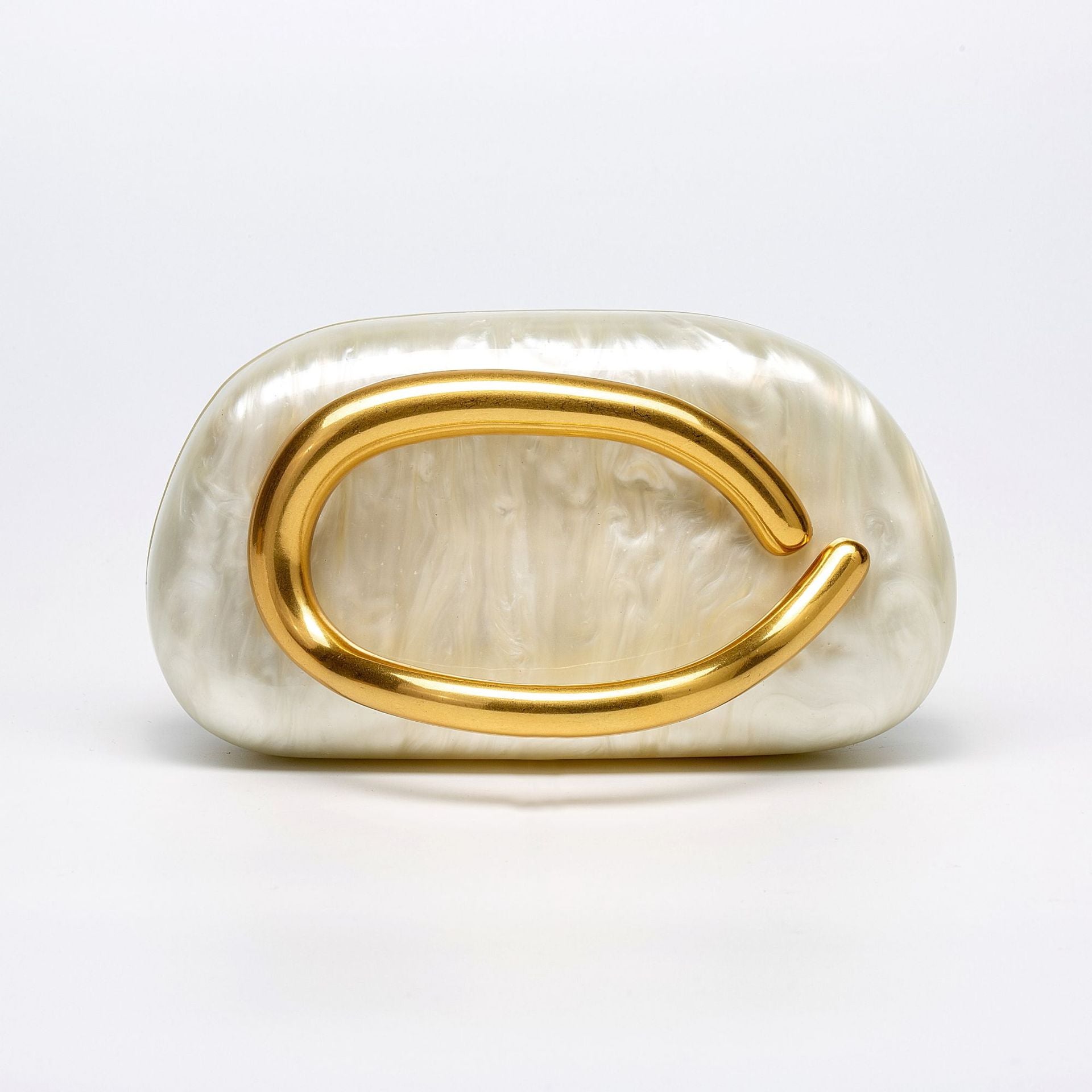 Women's Shoulder/Crossbody Bag Shell Acrylic Clutch for Wedding & Evening Party