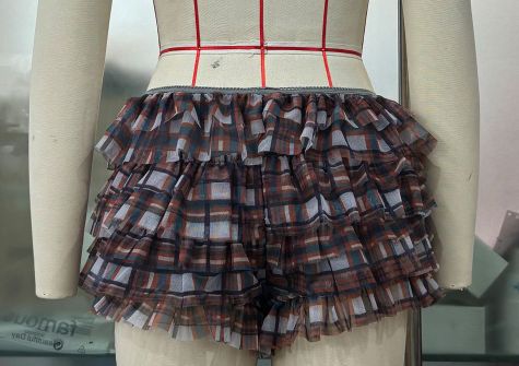 Women sexy mesh ruffle shorts 4