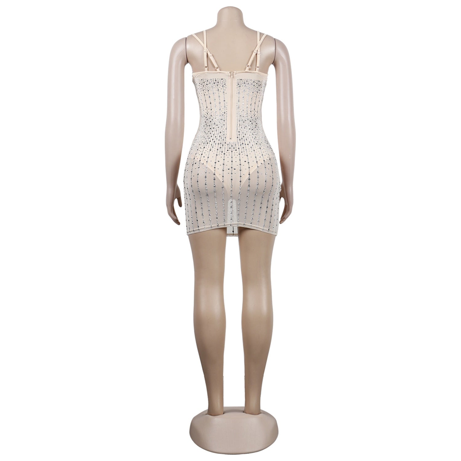 Sexy beaded Slim straps Nightclub Dress 10