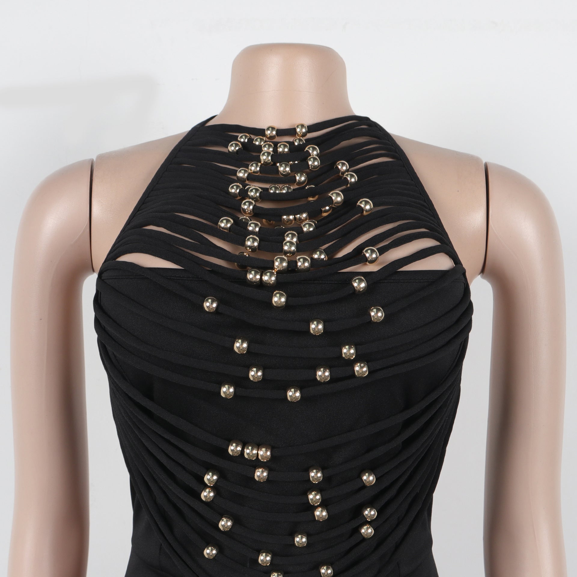 Women High Neck Sleeveless Jumpsuit 14