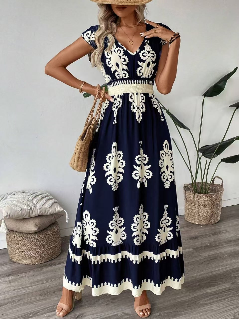 Women Print Maxi Dress