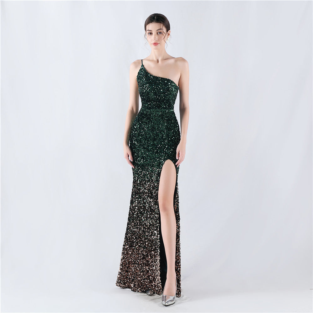 Plus Size Women Sequin Formal Party Maxi Evening Dress 12