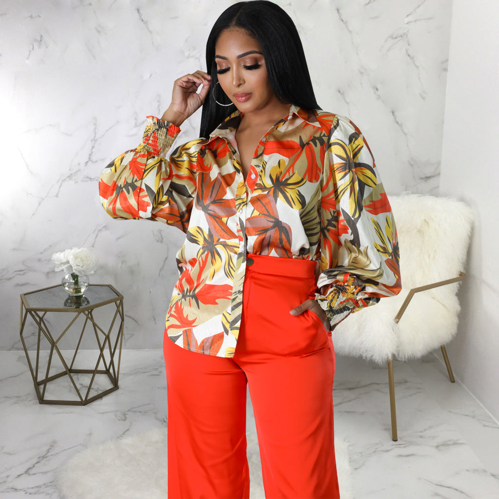 Sexy Fashion Digital Printing Multicolor Women's Shirt 4