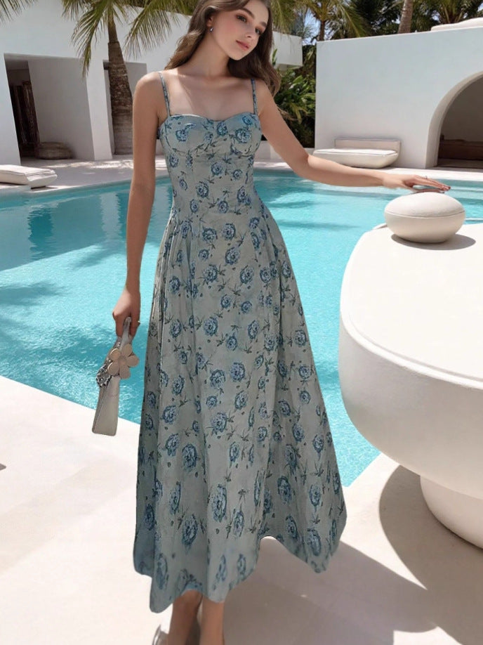 Women Summer Floral Strap Dress 5