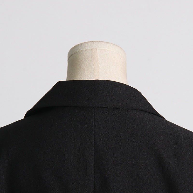 Women's Autumn Contrast Color Denim Patchwork Loose Jacket 16