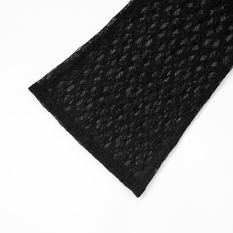 Women Sexy Lace Strapless Suspender Backless Mesh Jumpsuit 26