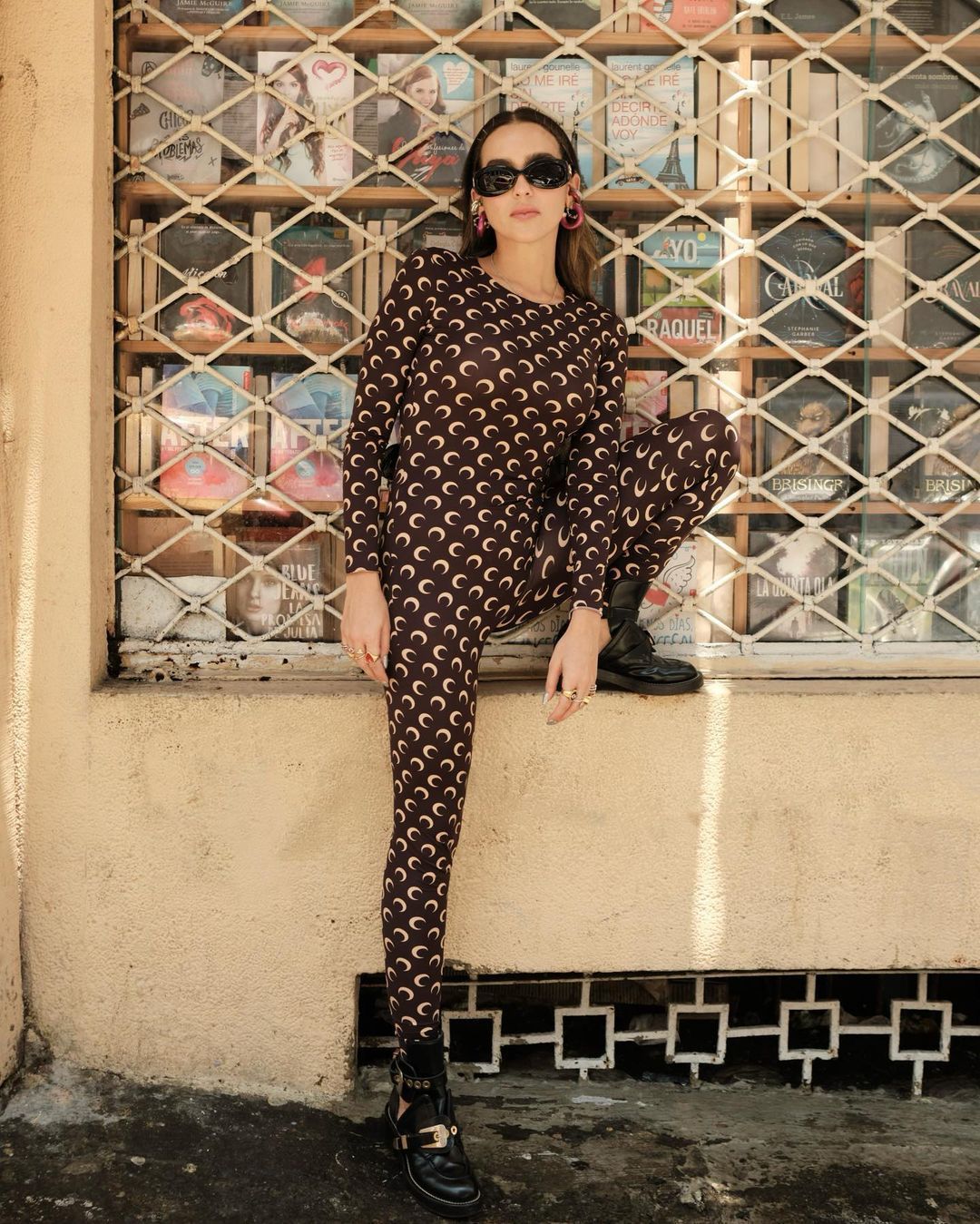 Fashion Printed Tight slim Long Sleeve Jumpsuit 3