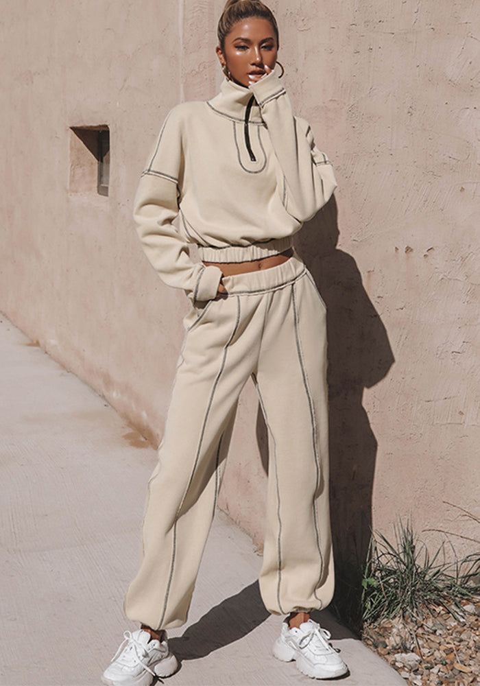 Women sports Casual Hoodies and Pant Two Piece Set