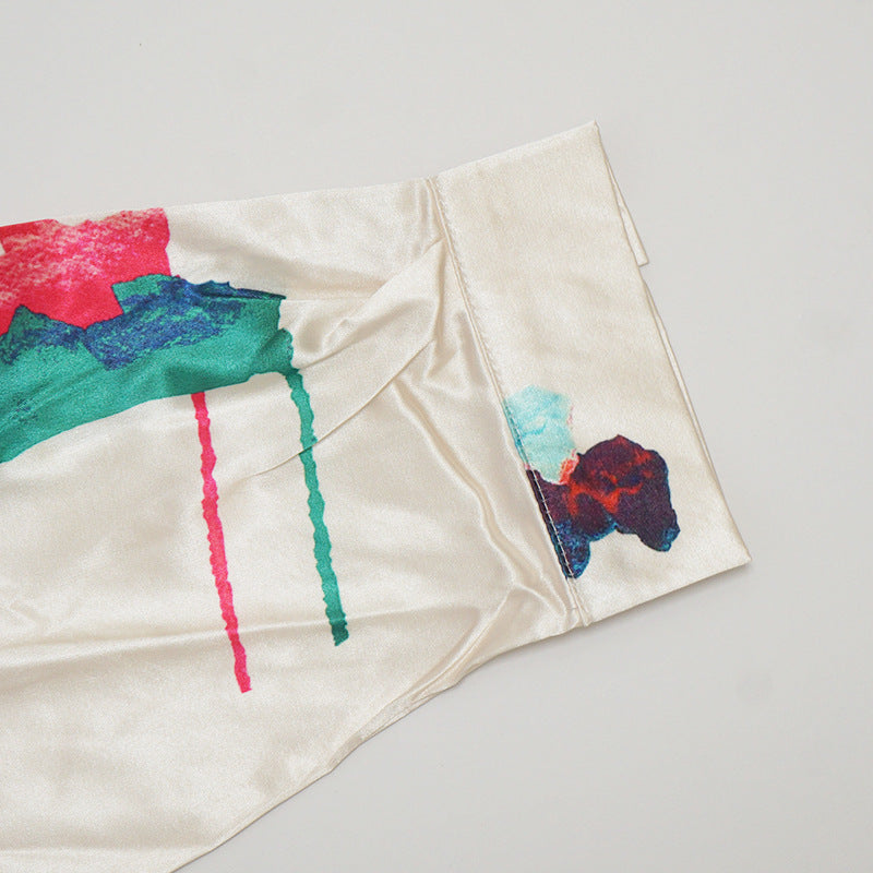 Women Homewear Long Sleeve Printed Two-piece Set 17