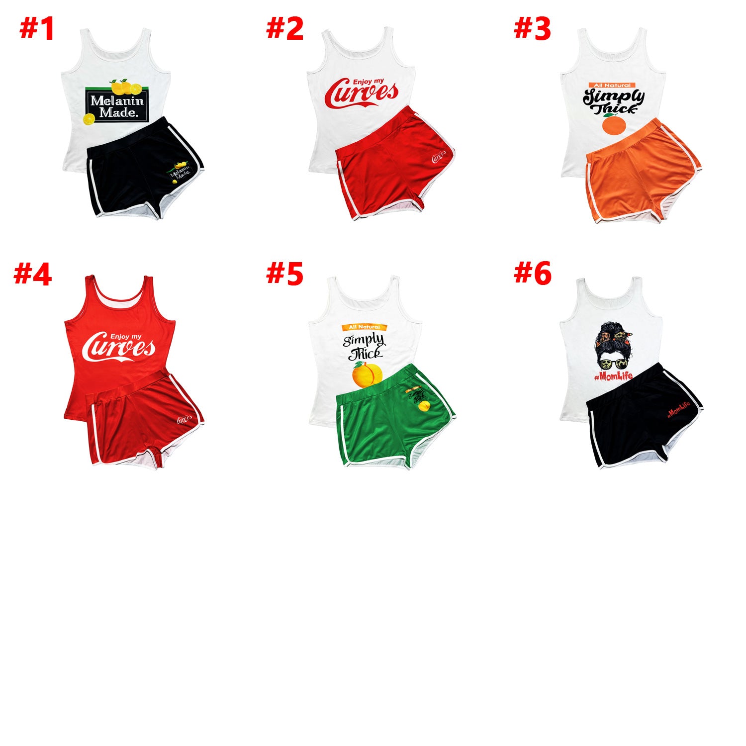 Women's clothing sexy tight fitting print vest shorts two-piece set 14