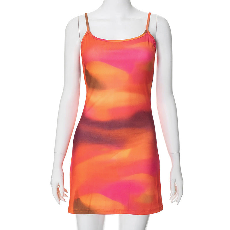 Women printed Bodycon short dress 7
