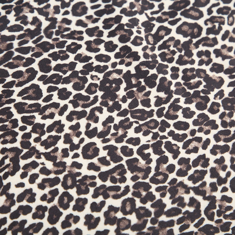 Women Leopard Lace Vest and Shorts Two-piece Set 13