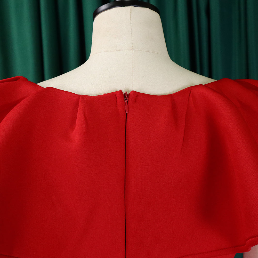 Women's Summer Fashion Chic Ruffle Formal Party Gown Dress 22