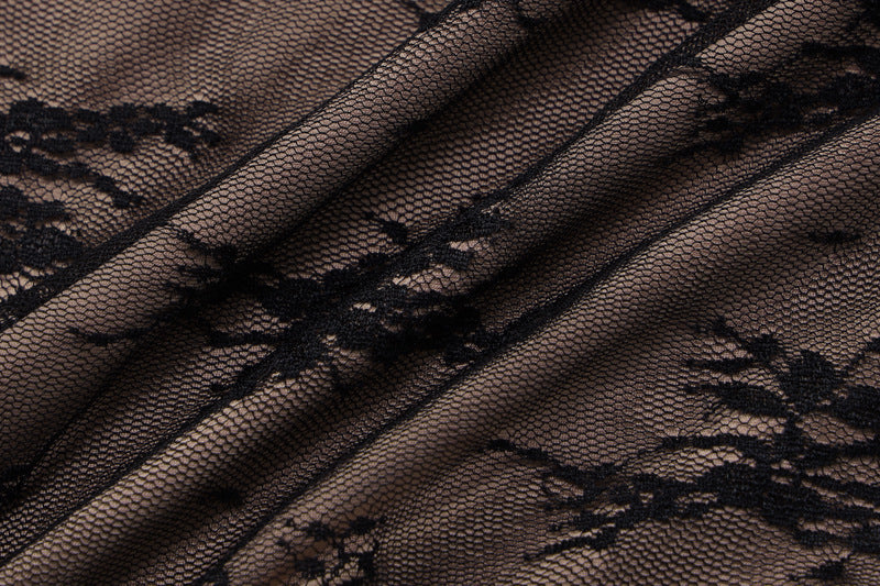 Women sexy lace Patchwork Top and Skirt two-piece set 17