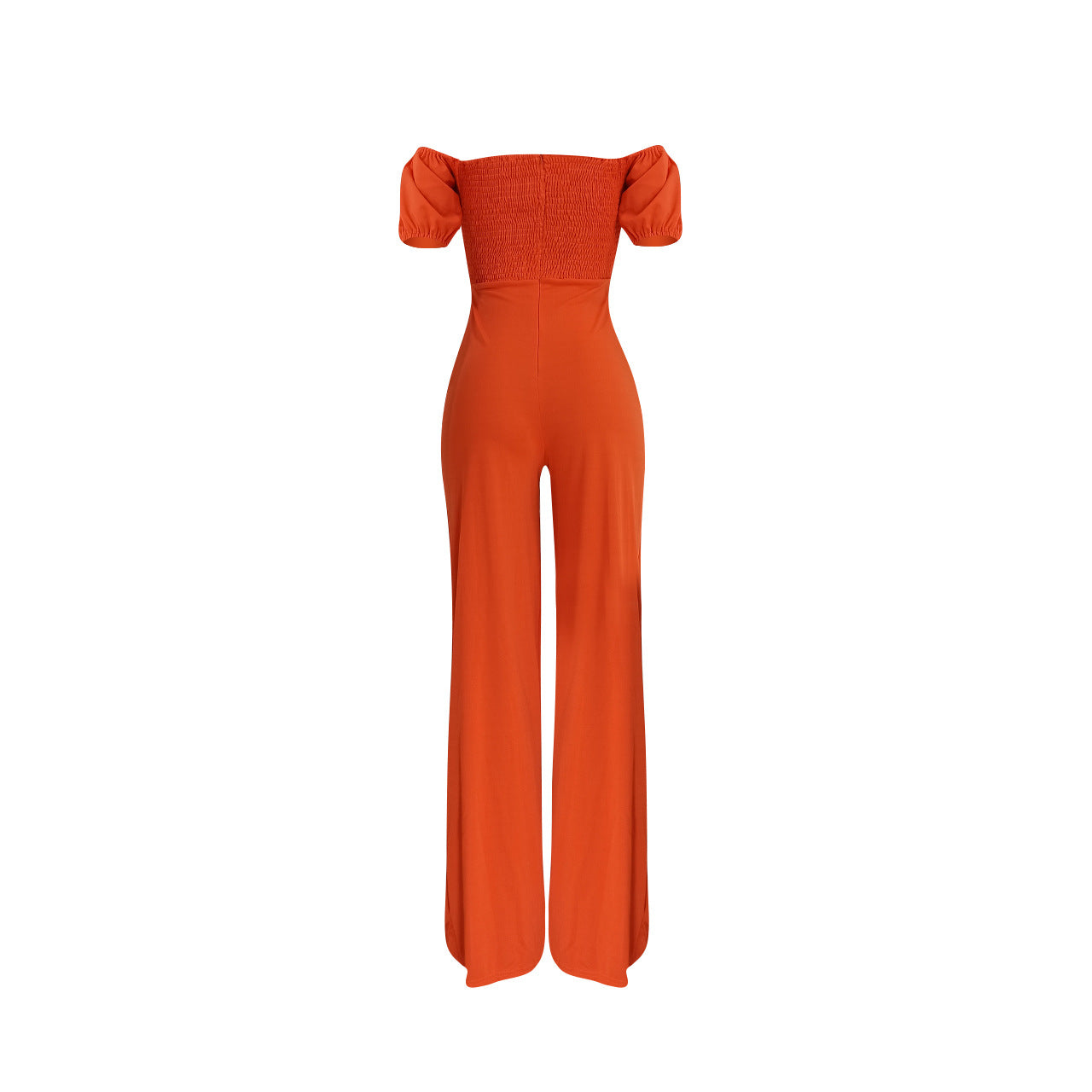 Sexy Solid Low-Back Off-Shoulder Jumpsuit 11