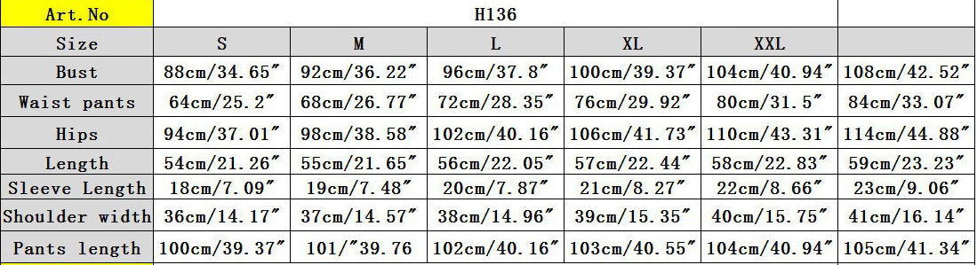 Women printed short-sleeved T-shirt and color-blocked trousers sports two-piece set 22