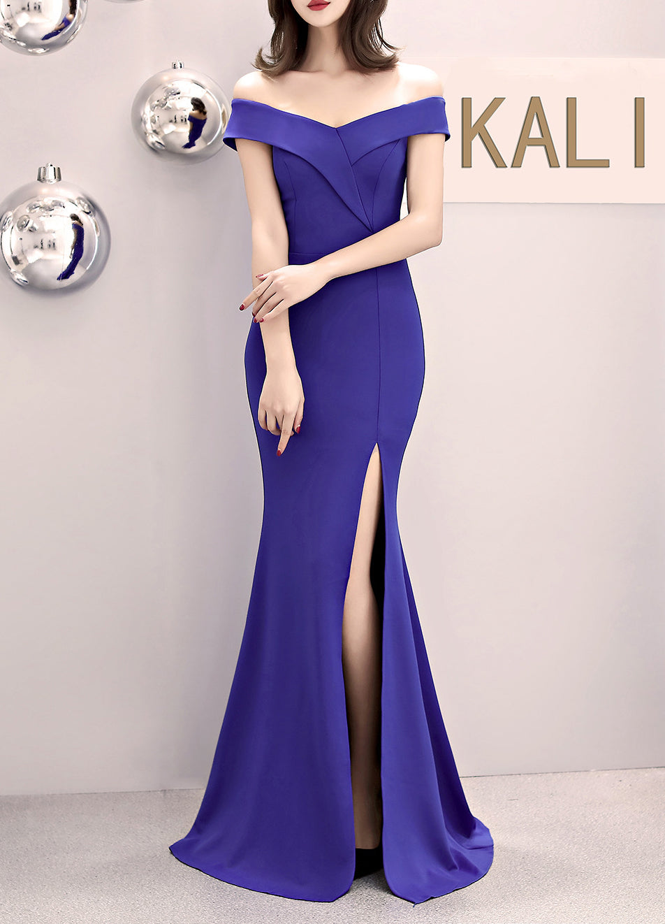 Plus Size Fat Size Beauty Off Shoulder Formal Party Evening Dress Mermaid Dress 5