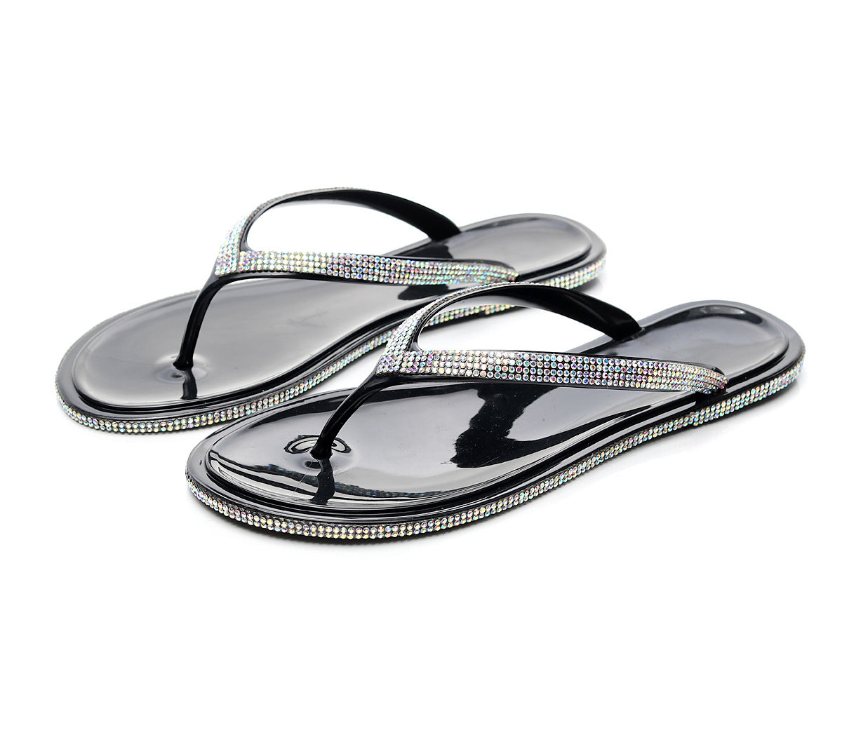 Plus Size Women Diamond Flip Flops 3