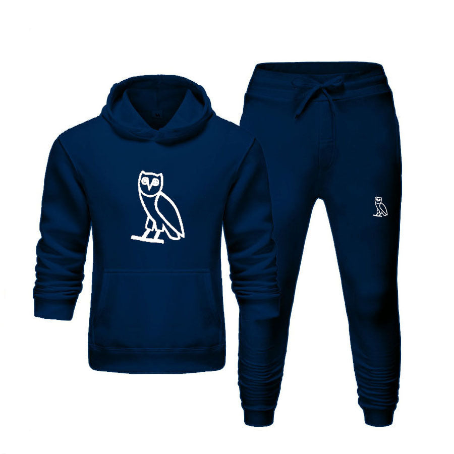 Casual Long Sleeve  Autumn Fall Printed Sports Pants Hoodies Set 4