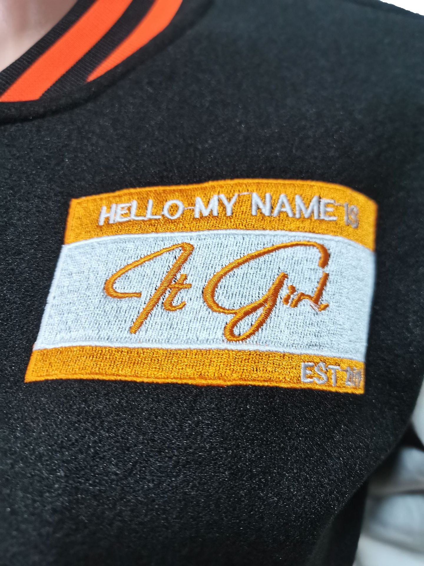 Women Fashion Velvet Print Embroidered Baseball Jacket 36