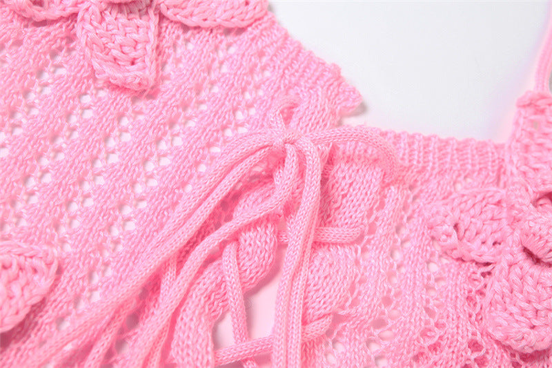 Spring Sexy Halter Neck Low Back Slim Flared Jumpsuit 21