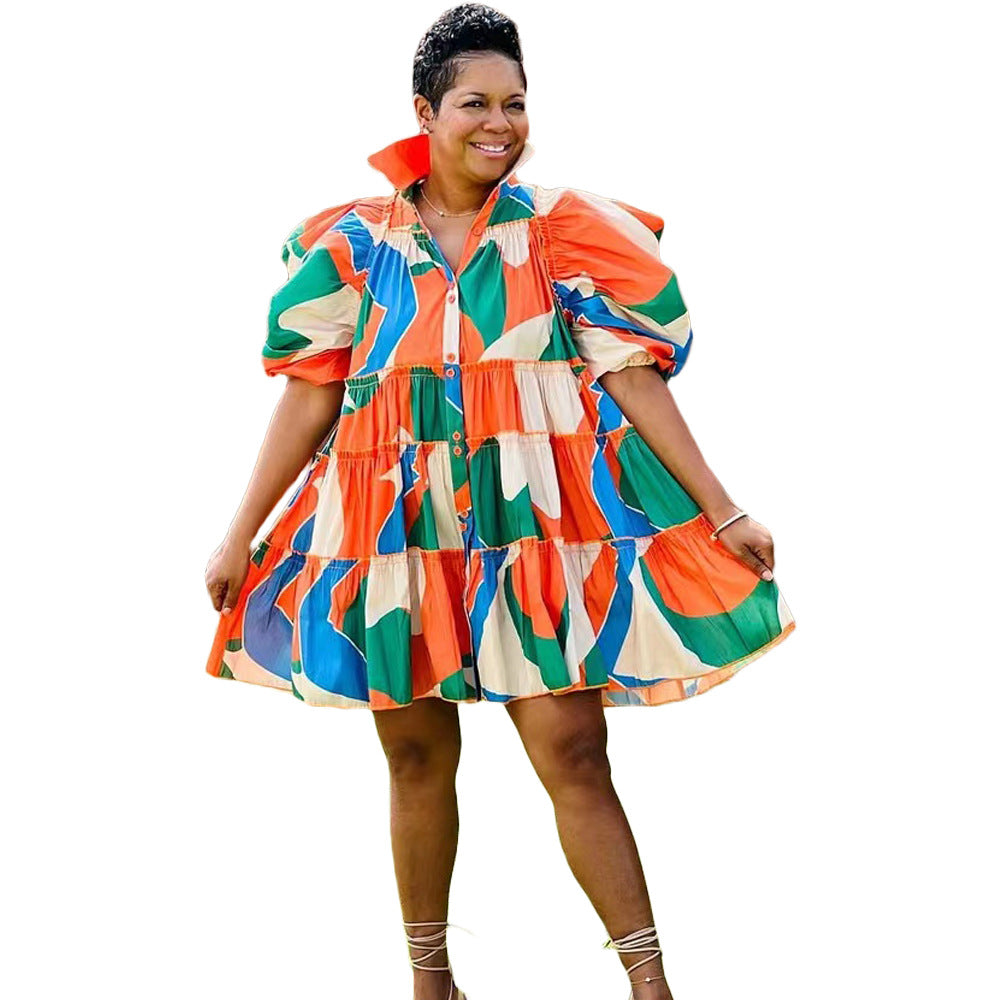 Women's Fashion Casual Ruffle Button Dress Shirt 7