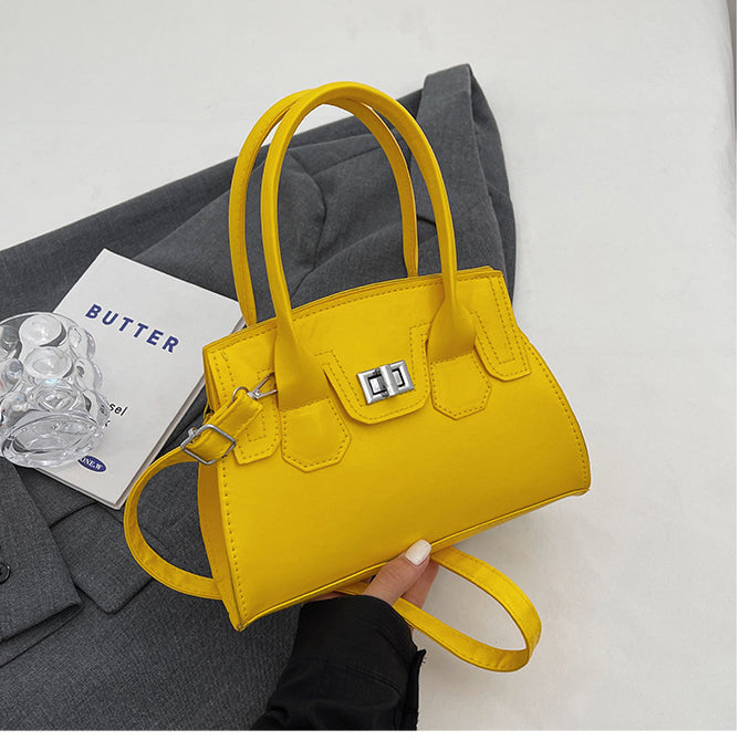 Bag Handbag Solid Color Simple Shoulder Messenger Bag Ladies Bag 33