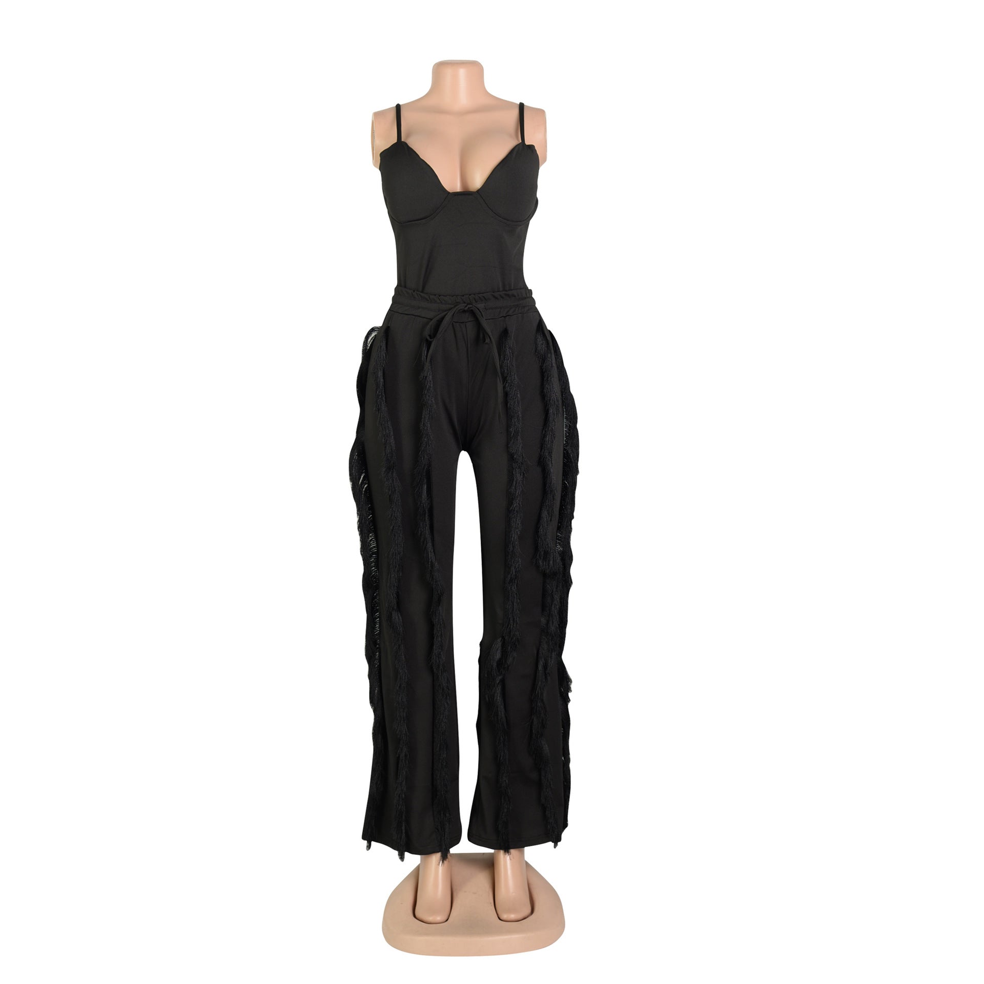 Women's clothing set tassels two-piece pants set 41