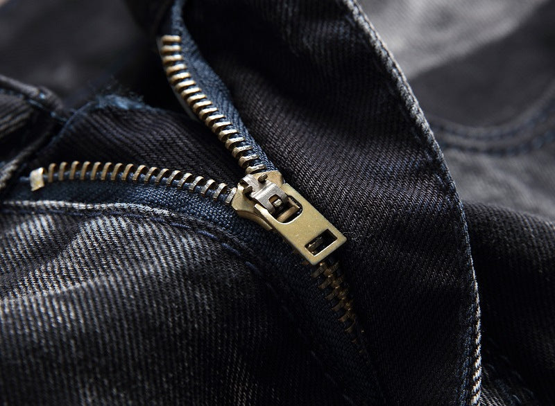 Men Vintage Denim Straight Trousers 29