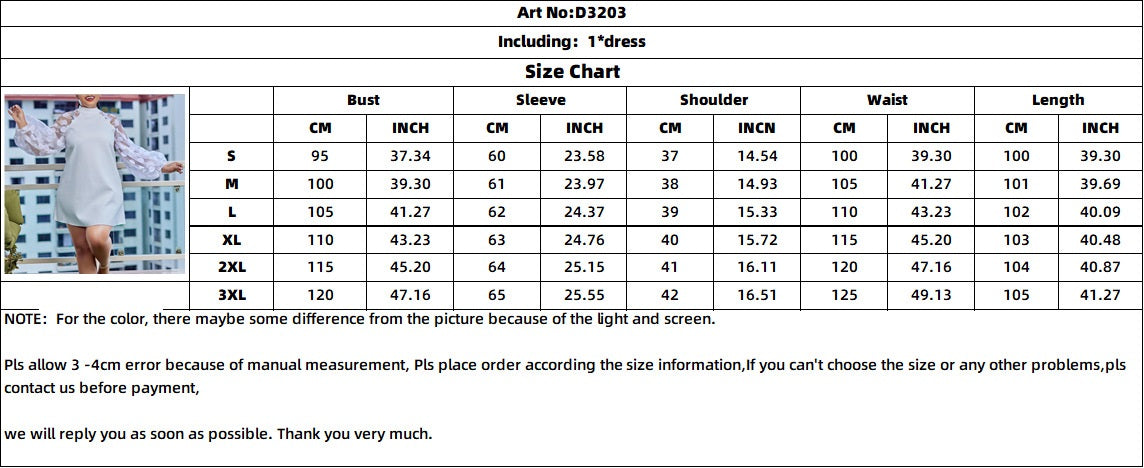 Plus Size Women African Loose Mesh Patchwork Dress 12