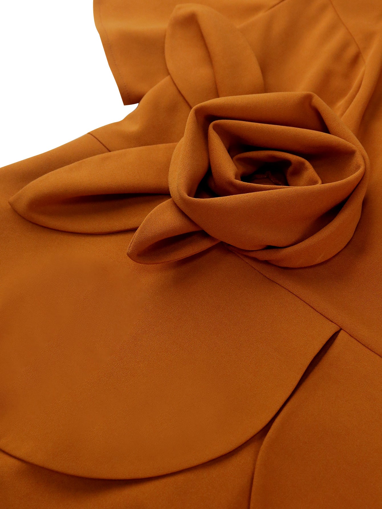 Women Elegant square collar ruffle flower bodycon Dresses 16